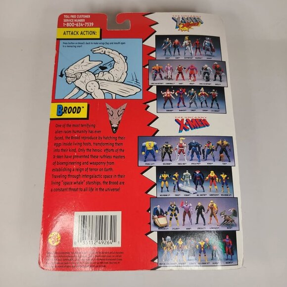 Marvel Comics The Uncanny X-Men Brood Action Figure by Toy Biz 1993 - Picture 2 of 6